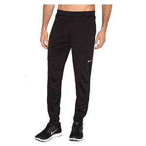 NIKE Men's RUNNING TRACK Tight Skinny PANTS JOGGER BLACK Reflector Dri Fit Small